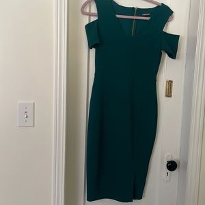Brand new with tags dark green Express dress.